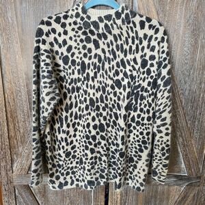 Segue Sweater Women's Large (14/16) Animal Print Vintage Silk Lambswool Angora